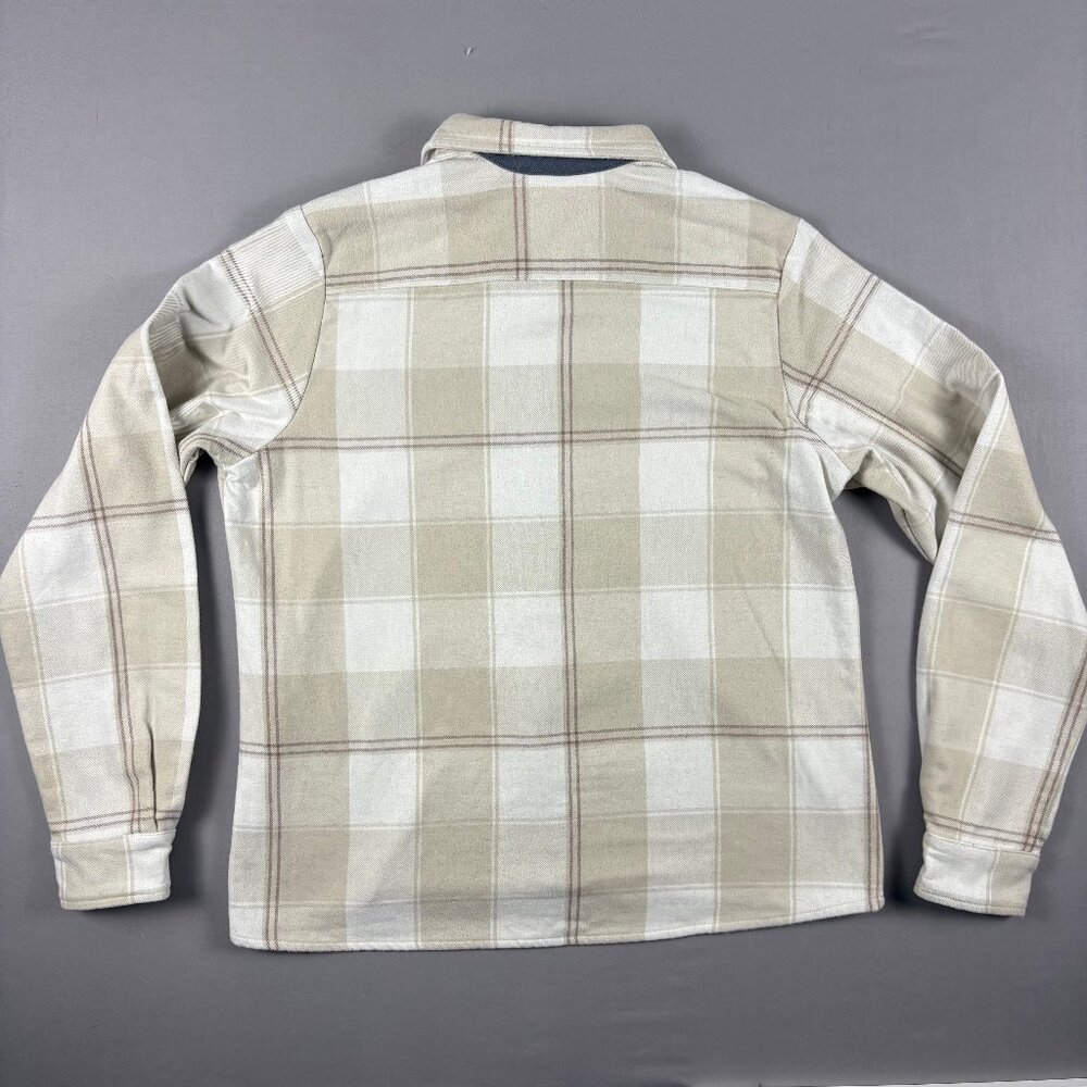 The Vermont Flannel Co Women’s Switchback Flannel Shacket Beige Plaid XXL - Picture 2 of 11